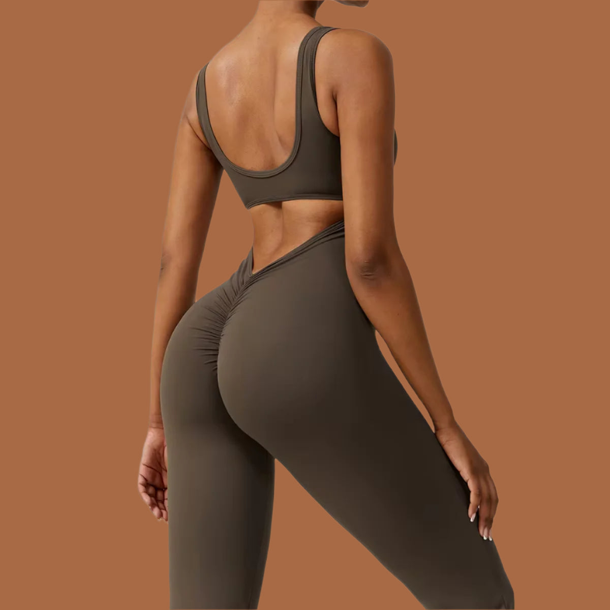 Sexy Back V Jumpsuit Gym Set Women Training Yoga Suit Sportswear Women Sports Jumpsuit Fitness Rompers Stretch Workout Bodysuits